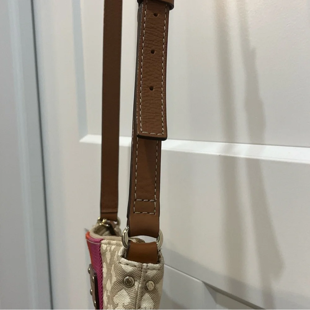 Kate Spade Classic Spade Victoria Beige Leather Crossbody Shoulder‎ Bag WKRU150